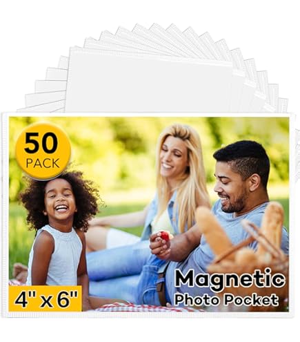 Amazon.com - Karenhi 100 Pcs Magnetic Picture Frame Bulk, 4 x 6 in